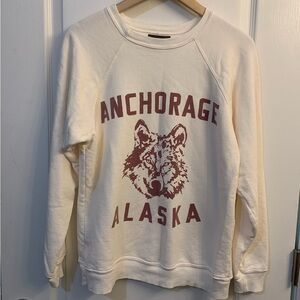 Free People Original Retro Brand Winter Break Anchorage Alaska Sweatshirt